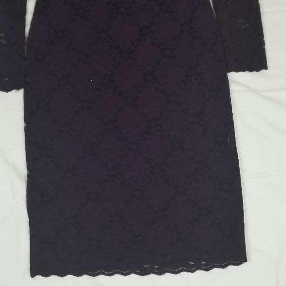 Ralph Lauren Purple Foral Lace Dress - Picture 7 of 10